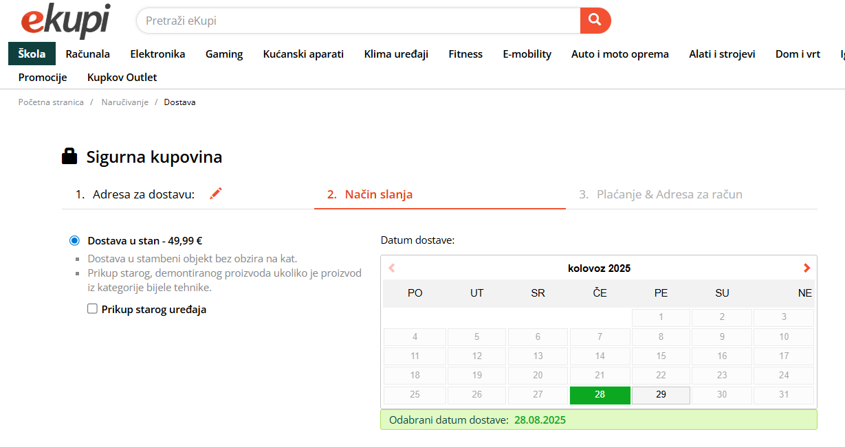 BESPLATNA DOSTAVA U STAN + PRIKUP STAROG UREĐAJA
