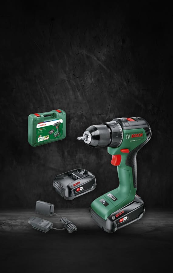 BOSCH Universal akumulatorska bušilica-izvijač UniversalDrill 18V-60, 1x2,0 Ah, AL 18V-20, kofer, Extreme deal dana