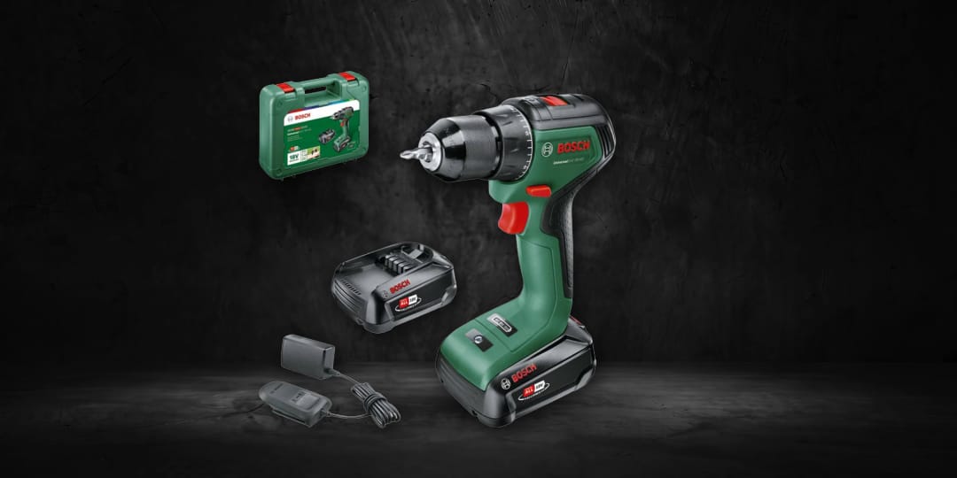 BOSCH Universal akumulatorska bušilica-izvijač UniversalDrill 18V-60, 1x2,0 Ah, AL 18V-20, kofer, Extreme deal dana