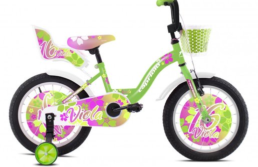 CAPRIOLO dječji bicikl BMX 16"HT VIOLA zeleno/ljubičasti