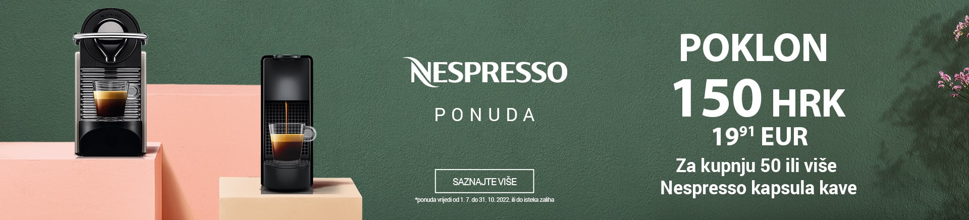 Nespresso ponuda poklon 150 HRK