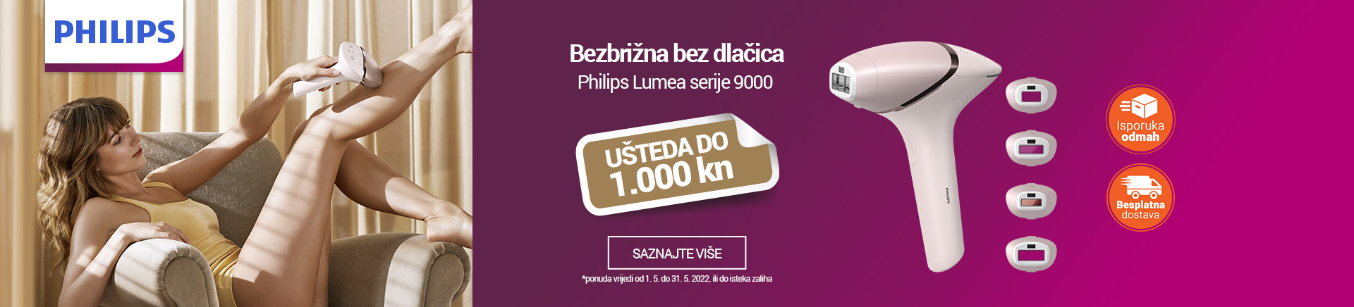 Philips Lumea ušteda do 1.000 kn
