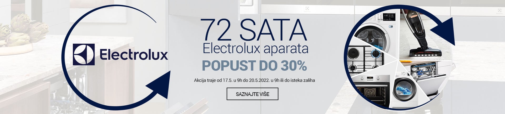 72 sata Electrolux aparat popust do 30%