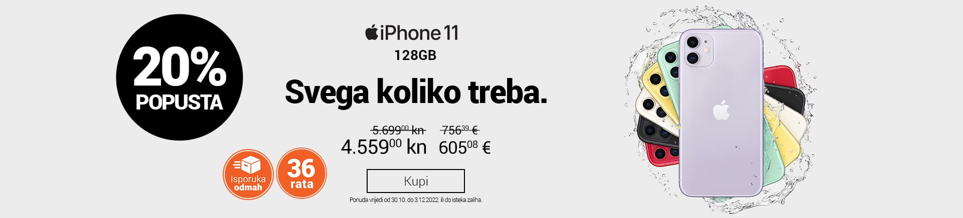 iPhone 11 128 GB - 20% popusta