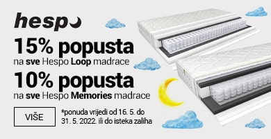 Hespo Loop madraci do 15% popusta/ Hespo Memories madraci do 10% popusta