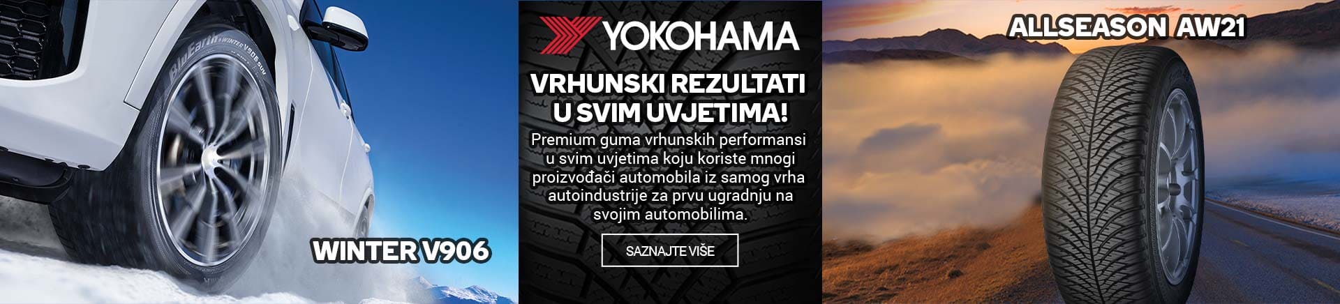Yokohama gume - Vrhunski rezultati u svim uvjetima !