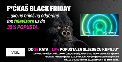 Black Friday 2022 do 35% popusta  na televizore