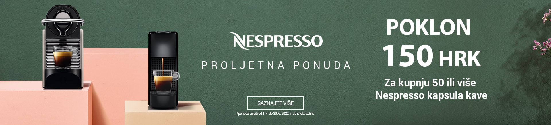 Nespresso proljetna ponuda poklon 150 HRK