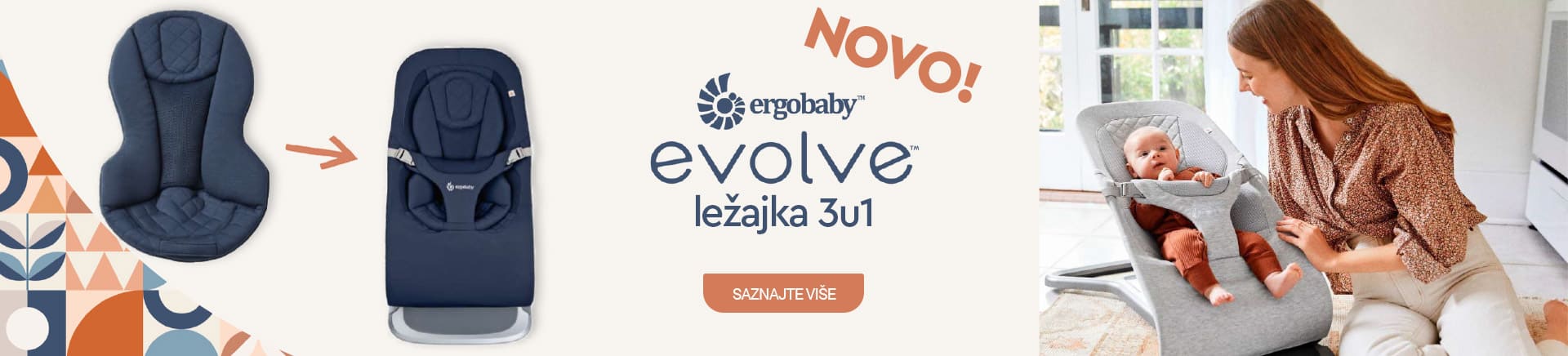Ergobaby evolve ležajka 3u1