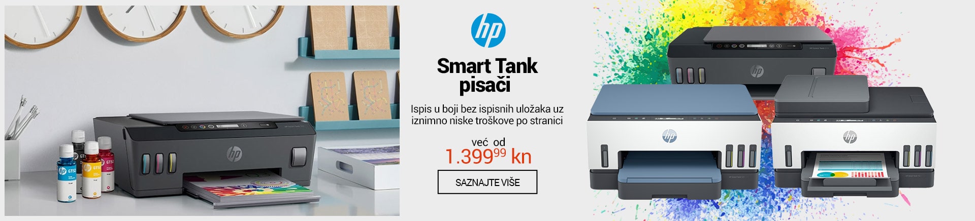 HP Smart Tank pisači od 1.399,99 kn