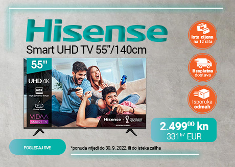 HISENSE LED televizor 55A7100F 2499 kn