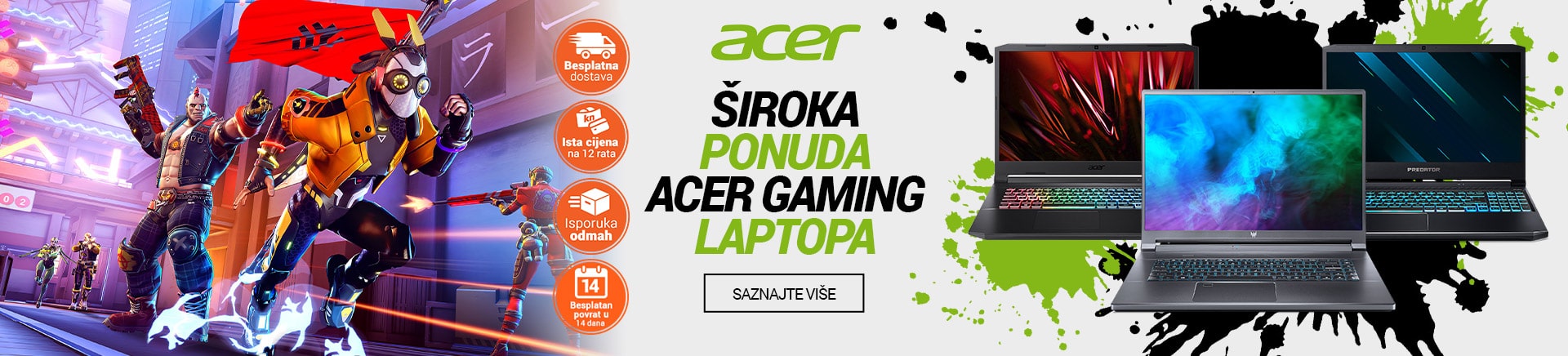 Acer - Široka ponuda Acer gaming laptopa