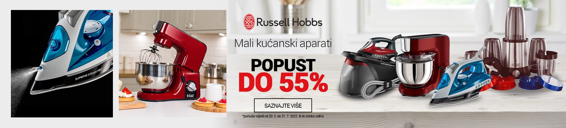Russell Hobbs - Mali kućanski aparati: do 55% popusta