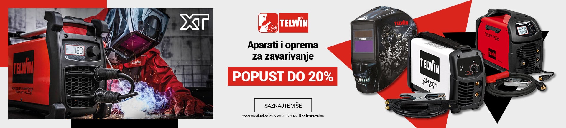 Telwin - Aparati i oprema za zavarivanje do 20% popusta