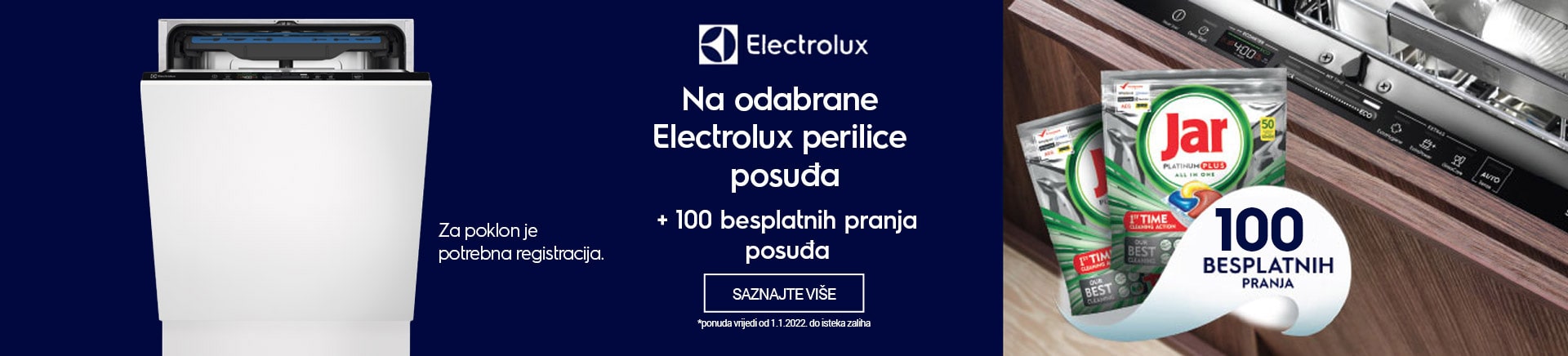 Electrolux perilice posuÄa + 100 besplatnih pranja posuÄa