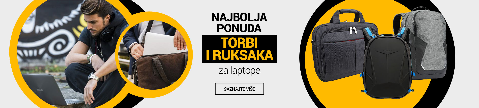 Najbolja ponuda torbi i ruksaka za laptope