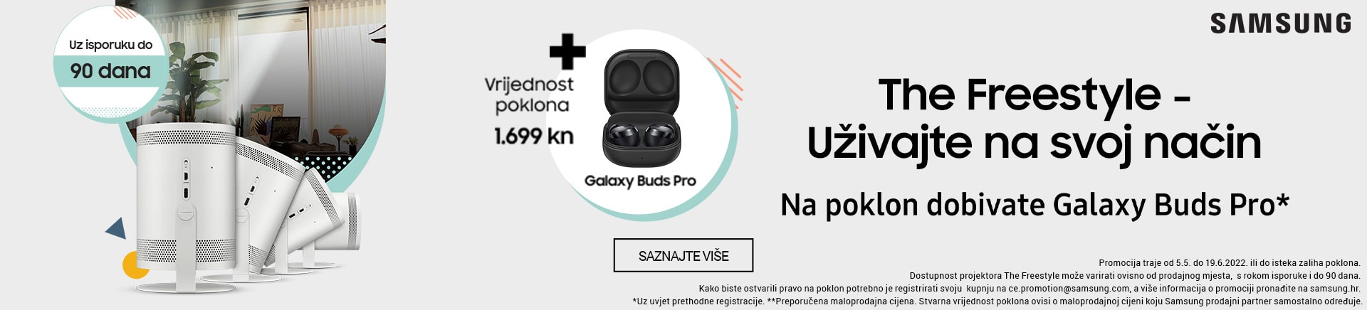 Samsung Freestyle + poklon Galaxy Buds pro