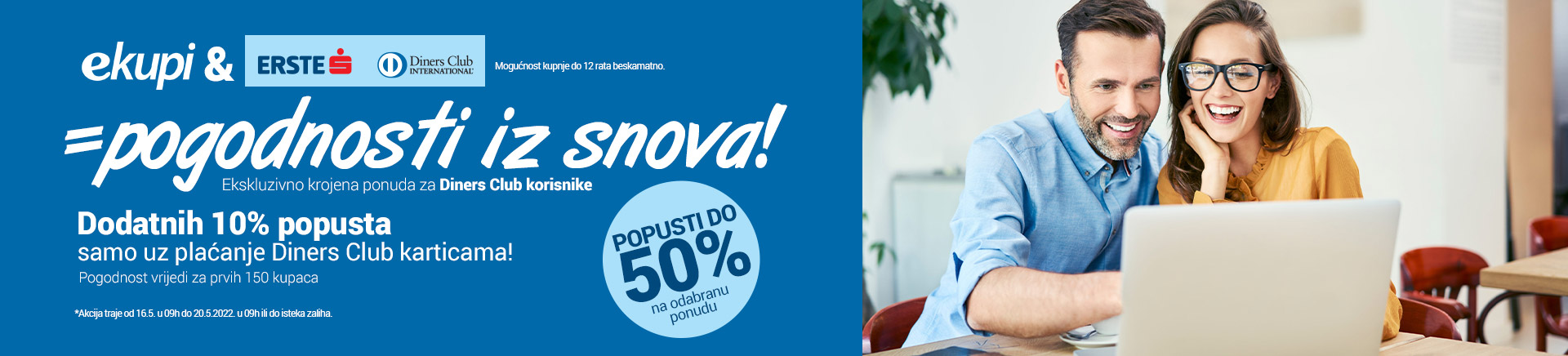 Diners pogodnosti | do 50% + 10% popusta Diners pogodnosti | do 50% + 10% popusta