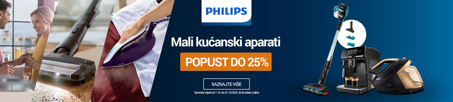 Philips Mali kućanski aparati do 25% popusta