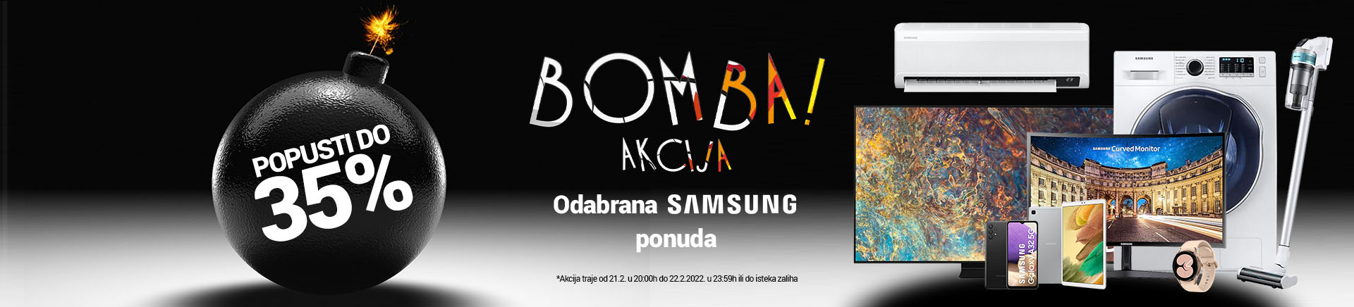 Bomba akcija - Samsung do 35% popusta