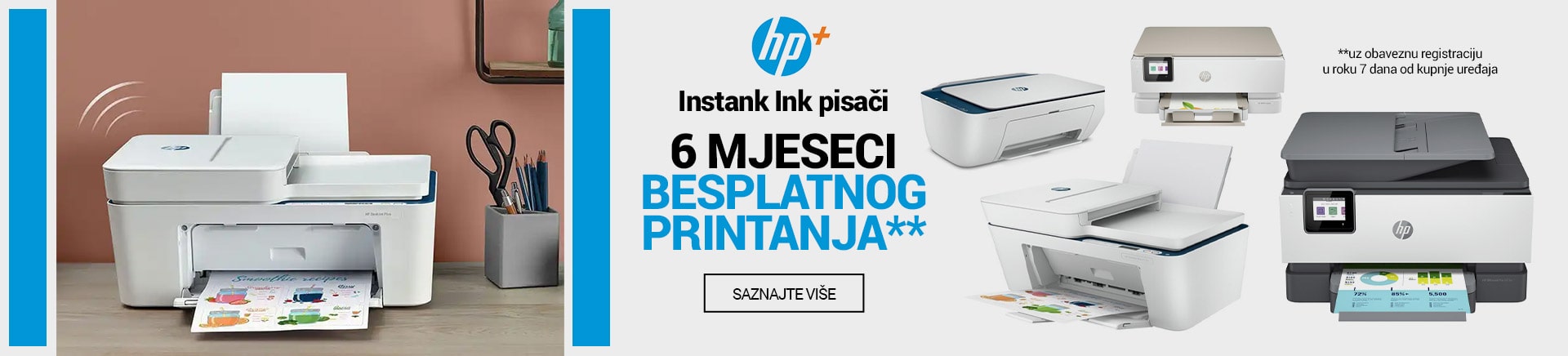 HP instank ink pisači 6 mjeseci besplatnog printanja