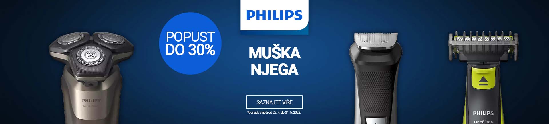 Philips aparati za šišanje i brijanje do 30% popusta