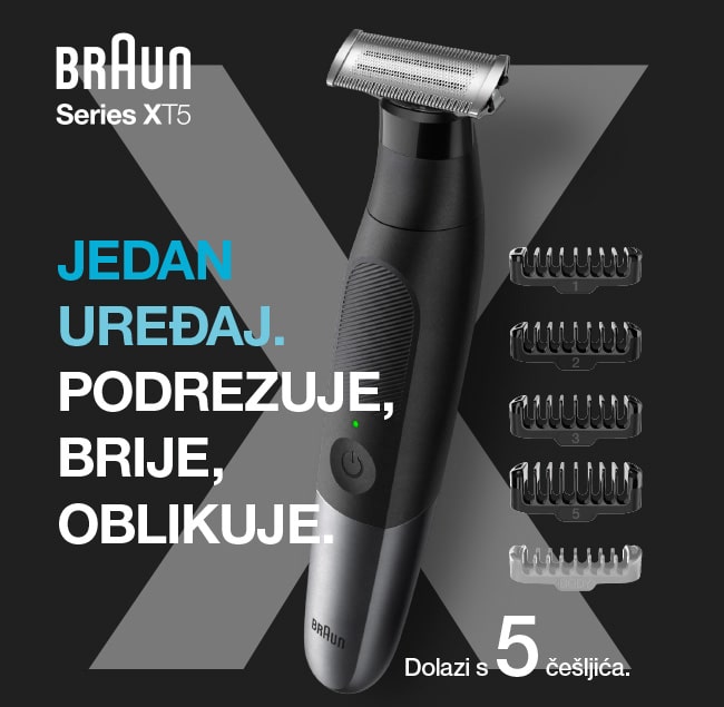 Braun Series XT5 podrezuje i oblikuje Braun Series XT5 podrezuje i oblikuje